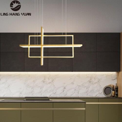 Gold&Black&White Modern Led Pendant Light Indoor creative Lustre led Chandelier Pendant Lamp for Dining room Kitchen Living room