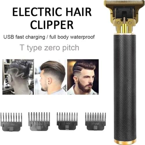 USB Professional Hair Trimmer Electric Hair Clippers Men Cordless t Shape Beard Razor Trimmers Barber Hair Cutter Machine