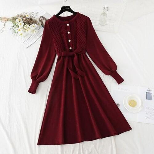 WJHKAQ Fashionable Knitted Dresses