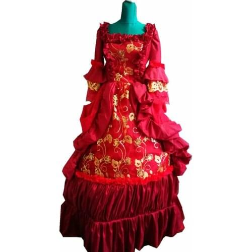 D-185 Victorian Gothic/Civil War Southern Belle Ball Gown Dress Halloween Theater Edwardian dresses Sz US 6-26 XS-6XL