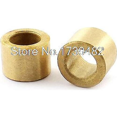 2PCS Oil Impregnated Sintered Bronze Bushing 10mm Bore x 16mm OD x 12mm Long