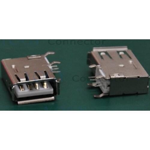 20 pcs/lot) 19.5mm Female USB Connector, Lateral DIP 4 Fixed feet, fit for IPC, UPS uninterruptible power supply