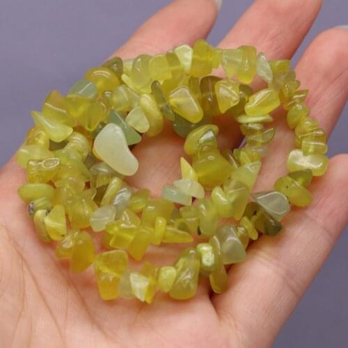 2021 New Natural Semi-precious Stones Green Olivine Beads for Jewelry Making DIY Necklace Bracelet Earrings Accessories