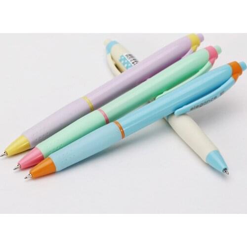 3pcs 5296 student ball pen press plastic ball point pen