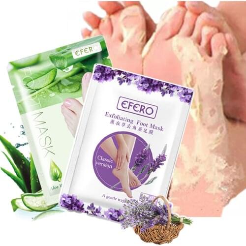 6pcs=3pair Aloe Foot Mask Peeling for Legs Feet Mask Scrub Exfoliating Socks for Pedicure Anti Crack Heel Remove Skin Foot Patch