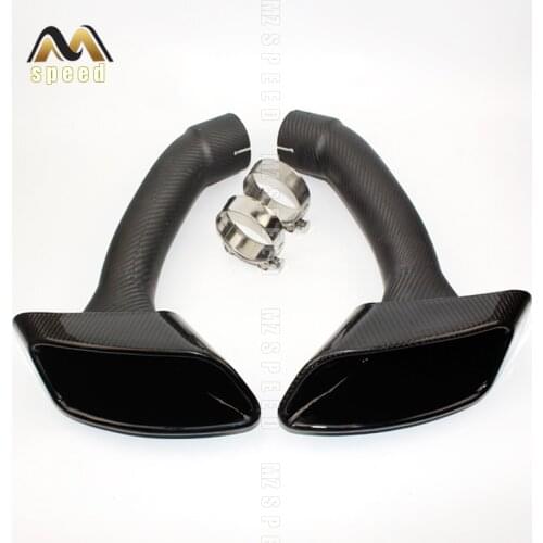 Car accessories bright black carbon fiber tailpipe tailpipe muffler for BMW X6 tailpipe tailpipe sleeve