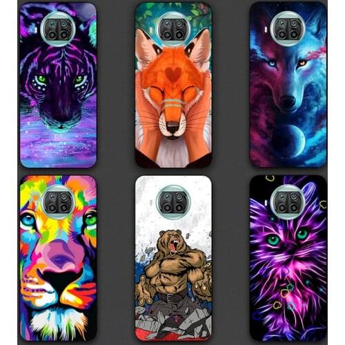 Phone Cases For Xiaomi Mi 10T Pro Lite 5G 6.67 Apollo Pro Silicone Soft TPU Fashion Tiger Lion Case Cover For Xiaomi Mi10T Coque