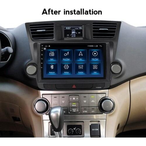 IPS Touch Screen Android 10 For Toyota Highlander 2007-2013 Car Radio Navigation GPS Multimedia Video Player Stereo BT RDS FM