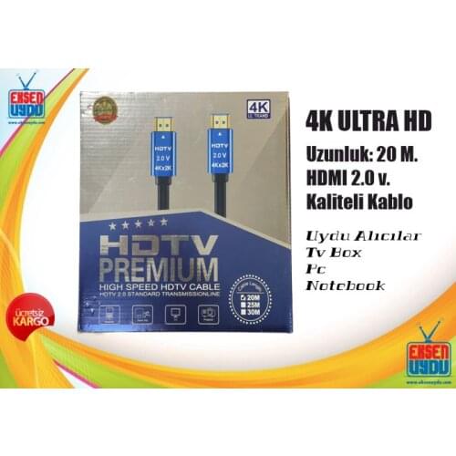 4K HDMI CABLE 2.0 FAST 3D GOLD END 20 Meters Lot Good Quality 4K Hdmi