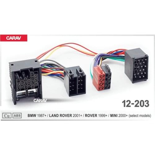 CARAV 12-203 Adapter cable ISO T-Cable for BMW 1987+ for LAND ROVER for ROVER Parrot THB SOT T-Harness Adaptor ISO Wiring Lead