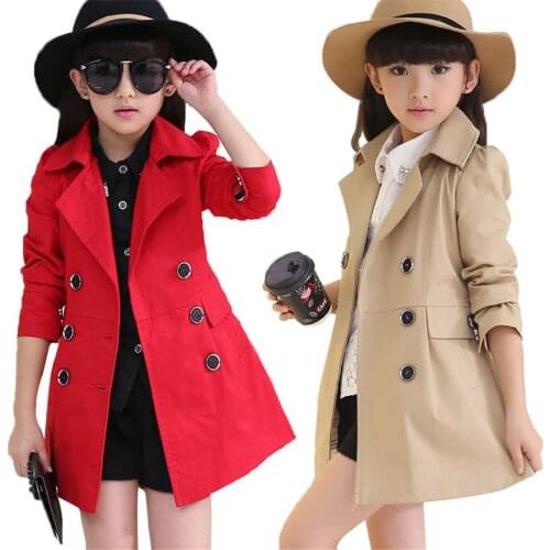 Spring Autumn Jacket For Girls Coat Teenage Children Outerwear Girls Clothes Raincoat Windbreaker 4 6 8 10 12 14 Year