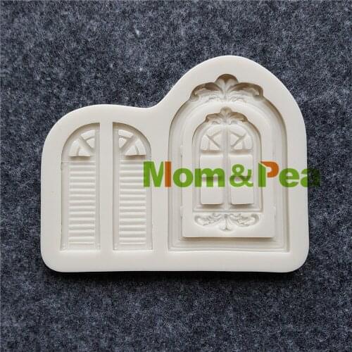 Mom&Pea MPB0019 Doors Shaped Silicone Mold Cake Decoration Fondant Cake 3D Mold Food Grade