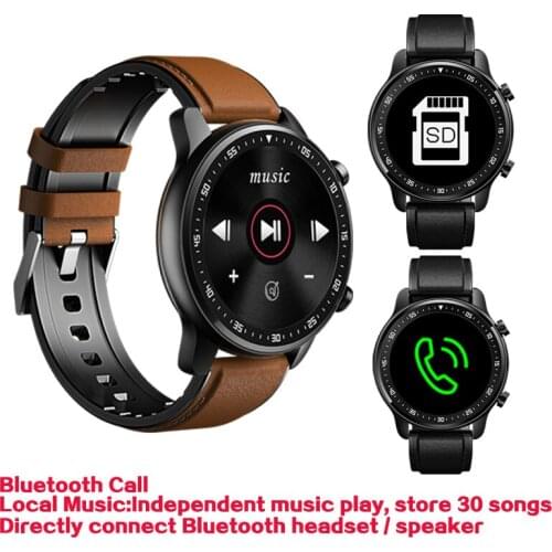 MT1 Smart watch Bluetooth Call Play Music Switchable Dial Men Heart Rate Fitness Tracker Waterproof Wearable Devices VS DT78 L11