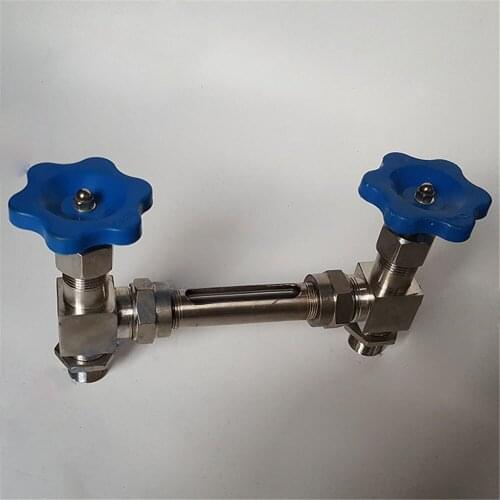 Male Thread Glass Pipe Liquid Level Gauge Stainless Steel SS304 Liquid Indicator Water Tank Boiler Lenght 200mm