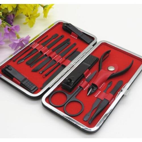 7PCS/15PCS Stainless Steel Nail Tools Set Beauty Manicure Kit Nail Clipper Clamp Pliers Scissors Set