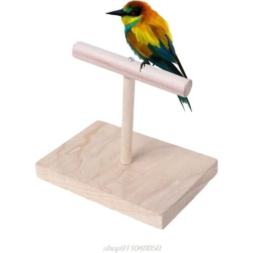 Portable Wooden Pet Parrot Training Rotation Perched Stand Platform Birds Paw Grinding Toys D21 20 Dropshipping