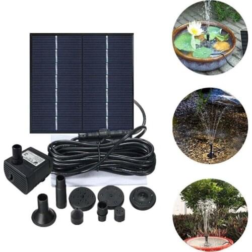 Solar Garden Fountain Pump Solar Water Fountains Waterfalls Power Solar Bird Fountain Powered Water Pump Birdbath Fountain