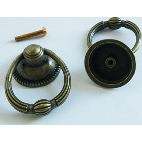 Retro old drop ring drawer shoe cabinet tv cabinet cupboard kitchen cabinet dresser knob pull handle