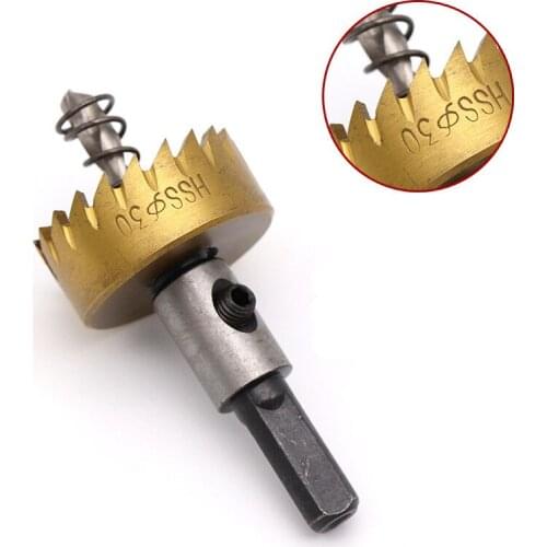 High Speed Steel Metal Opening Drill Woodworking Iron Plate Thin Skin Stainless Steel Professional Tip Drill Bit Reaming 16-30mm