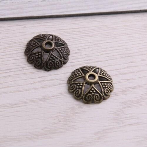 SWEET BELL 60pcs 7*19*19mm Antique Bronz Receptacle Hollow Pentagram DIY Spaced Jewelry Accessories Charms For Jewelry Making