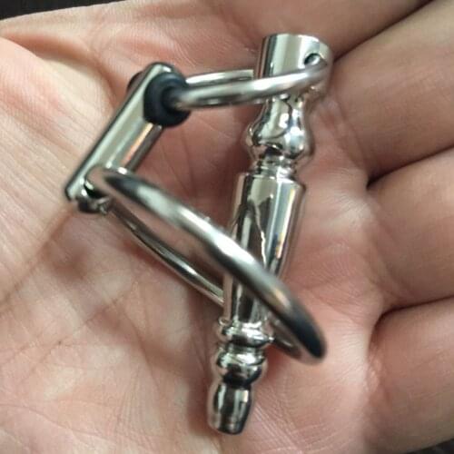 304 Stainless Steel Urethral Dilator Hollow Penis Plug Cock Sounding Rod Dilatador Uretral Sound Stimulator Chastity Urethra