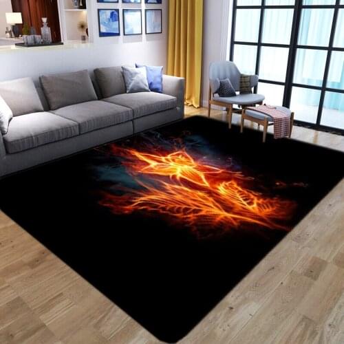 Gorgeous flame Print Carpets for Home Living Room Bedroom Area Rug Kids Room Game Crawl Floor Mat Soft Flannel Child Play Carpet