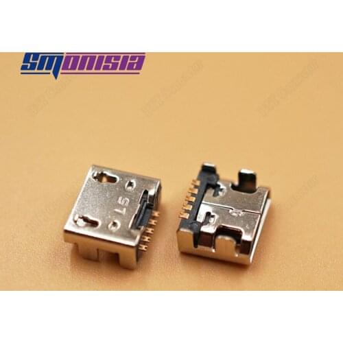 Smonisia 100pcs Micro USB Charging port socket dock power plug For LG Pad V700 V410 V400 V500 V507 V510