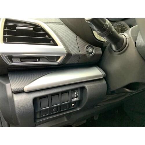 For Subaru Forester SK 2018 2019 ABS Chrome Car Interior Accessories Inner Central Control Strips Cover Trims Decoration 2pcs