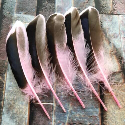 20pcs Beautiful Pink Natural Duck Feathers 10-15 cm/4-6 inches DIY Jewelry Hat Craft Making Decoration Accessories