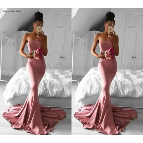 2019 Bridesmaid Dress Sleeveless Long Formal Wear Graduation Party Gown Custom Made Plus Size