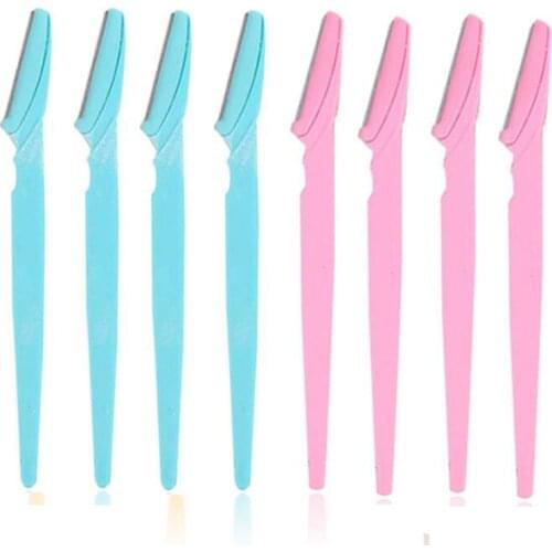 3/10pcs Eyebrow Trimmer Portable Eyebrow Razor Shaver Eye Brow Shaper Shaping Tool Scissors Facial Hair Remover for Women Makeup