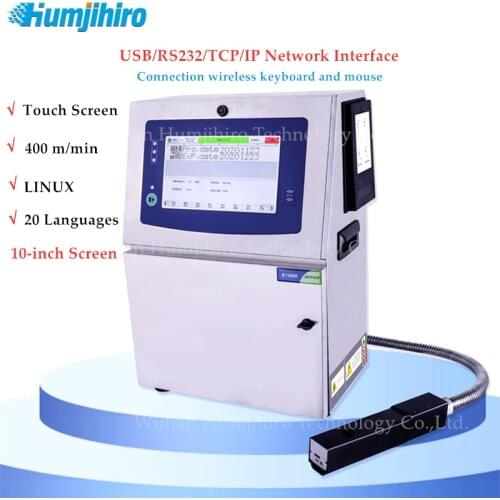 400m/min Continuous Inkjet Printer Automatic Industrial Online Inkjet Printer Batch QR Code Pipe Bottle Cable CIJ Inkjet Printer