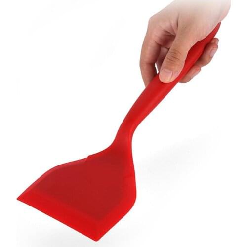 50%HOTNon-stick Silicone Cooking Spatula Kitchen Cake Baking Scraper Home Cookware