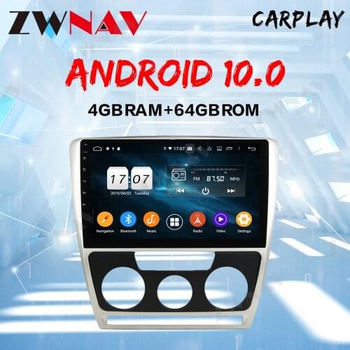 Android 10 8Core Car Radio Player GPS Navigation For Skoda Octavia MT 2010+ Auto Stereo Headunit Multimedia Player No DVD Player