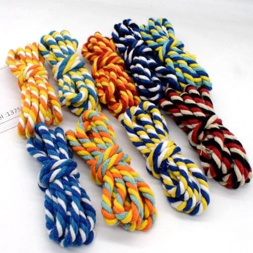 6mm colorful 100% Cotton Rope 3 Shares Twisted Cords For DIY Craft Bag Belt Home Textile Decor Cord Sewing Accessories Ropes