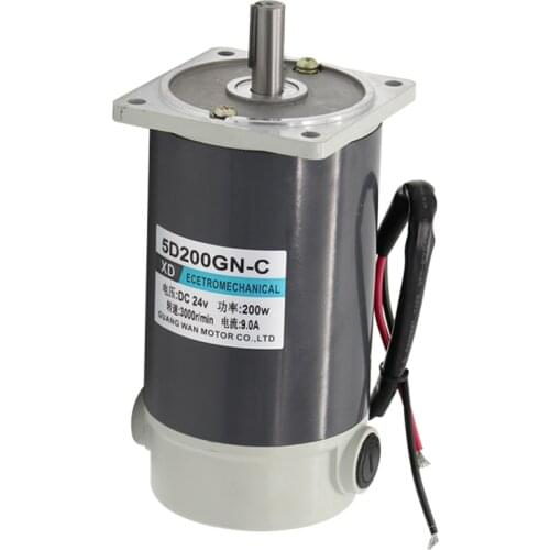 12V24V DC motor 200W high torque speed regulation high speed motor miniature permanent magnet positive and negative small motor