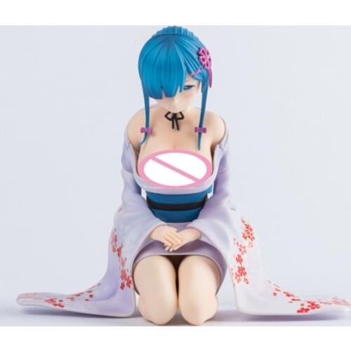 13cm Re: Life a Different World from Zero Anime Figure Natsuki Subaru Rem Action Figure Ram Rem Kneeling Kimono Figurine Toys
