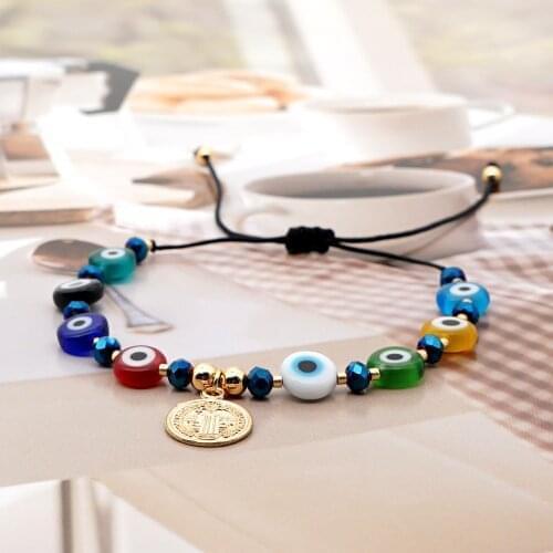 GO2BOHO Bracelet For Women Turkish Evil Eye Bracelets Charms Jewelry Adjustable Nazar Boncuklu Bileklik Pulseras Lucky Armbanded