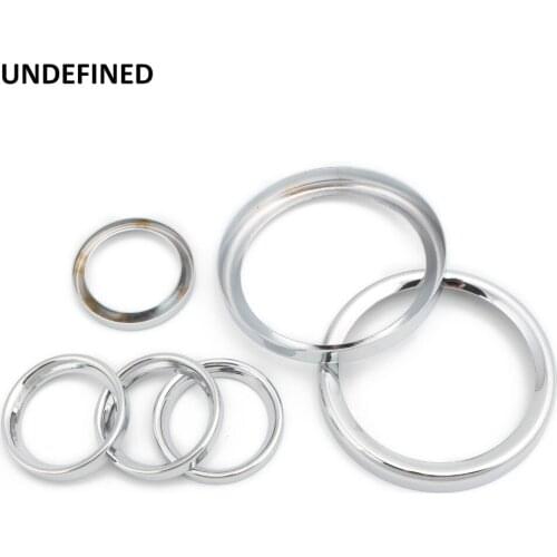 Chrome Motorcycle Speedometer Trim Ring Burst Gauge Bezel Kit For Harley Touring Road Glide Electra Street Glide Trike 1996-2013