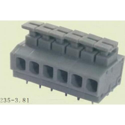 PCB Spring Terminal Block 3.81mm Pitch, ELT235-3.81 ,IEC250V10A CE Rohs UL300V5A 22-14AWG