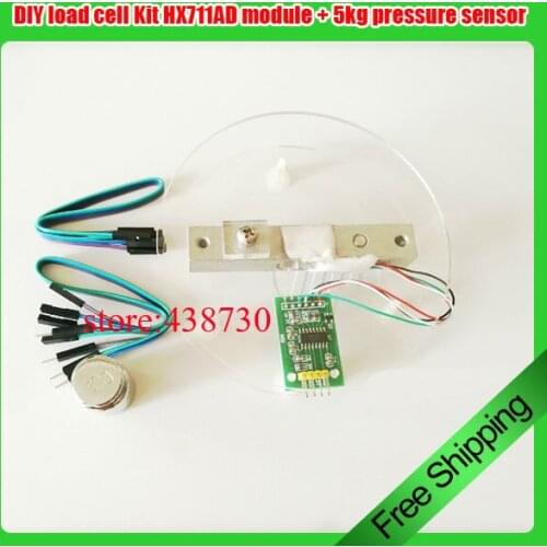 1set DIY load cell Kit / electronic scale load cell / HX711AD module + 5kg pressure sensor