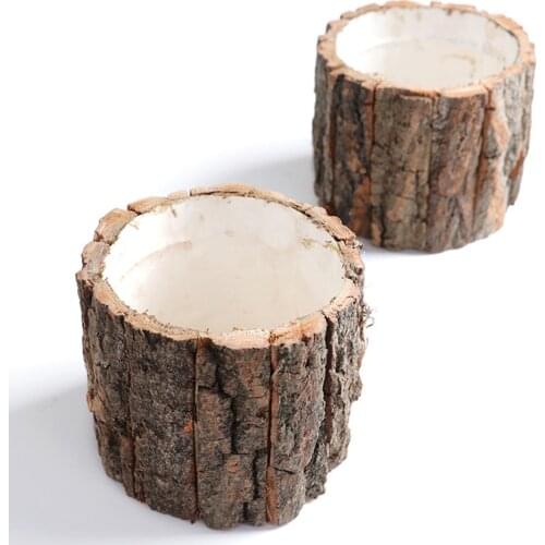 Bark Flower Pot Bucket Christmas Flowers Flower Arrangement Dried Flowers Packaging Materials Floral Hug Bucket Gift Flower Box