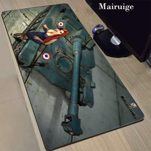 Mairuige World of Tanks Csgo 900x400x2mm Anime Gaming Mouse Pad Gamer Computer Mousepad Mause Large for Desk Keyboard Mice Mat