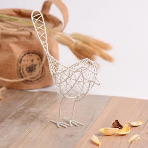 Metal Craft Iron Wire Bird Animal Model Ornament Home Garden Decoration Gift