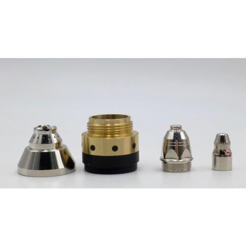 Shield Cap Tip Nozzle Electrode Fit P80 Hand Hold Plasma Torch Cutting Machine Cutter