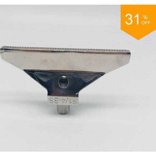110mm Width 48holes Stainless Steel Wind Jet Nozzle 1/4 BSPT Air Blowing Nozzle Industrial Air Blowing Drying Flat Fan Nozzle