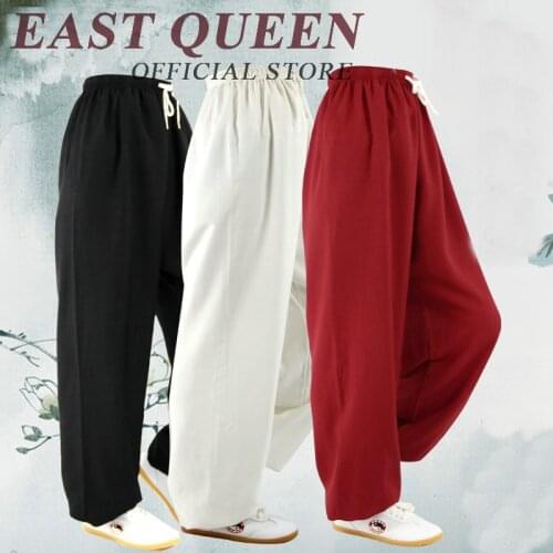 Tai chi clothing tai chi pants women men kung fu pants 2019 new linen pants men NN0832 C