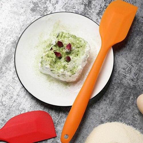 Multicolor food grade non-stick butter cooking silicone kitc scraping baking spatula cake butter spatula spatula tableware O1X4