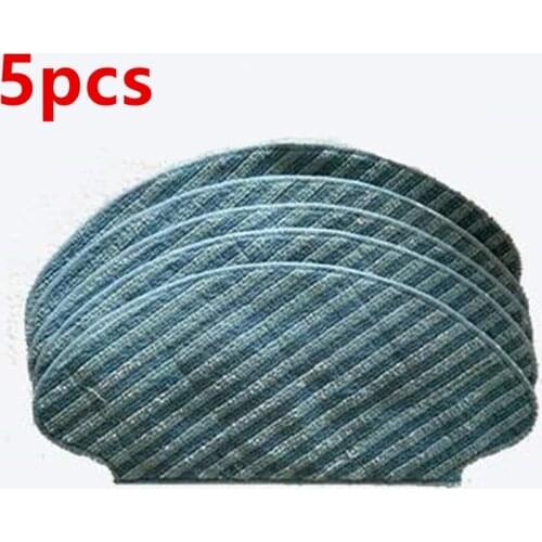 5pcs Vacuum Cleaner Mop Cloth for Isweep X3 Robot Vacuum Cleaner Parts Cleaning Mop Rags Replacement