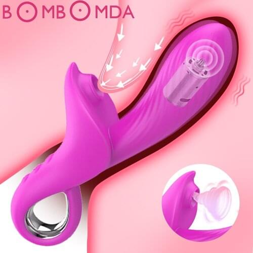 Vaginal Sucking Dildo Vibrator 10 Speeds Vibrating Oral Sex Suction Clitoris Stimulator Female Masturbator Erotic Toys for Woman